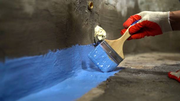 Commercial Vapor Barrier Installation project at a Eagle, MI business property by SJ Waterproofing Pros